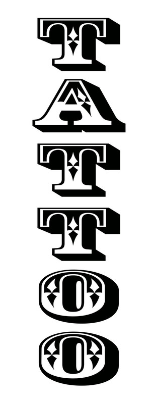 TATTOO DECAL sticker DECAL sticker (Vertical) parlor shop artist artwork