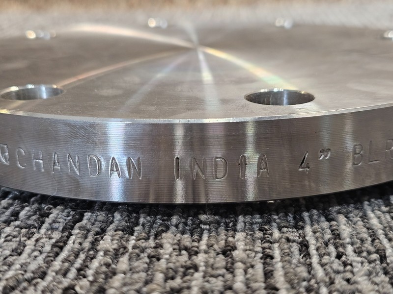 Chandan India 4” BLRF #150 B16.5 F316/316L SA/A182 CH-23441, 9" Dia Blind Flange gallery