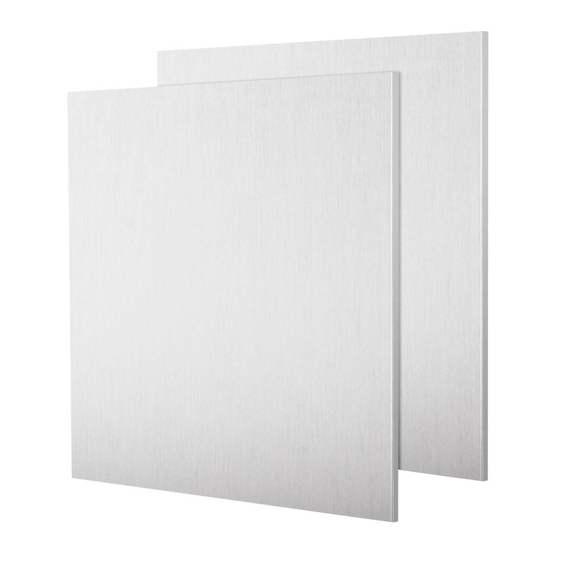 2 Pack 6061 T6 Aluminum Sheet Metal 6 X 6 X 0.236 (1/4) Inch Flat Plain Plate Pa gallery