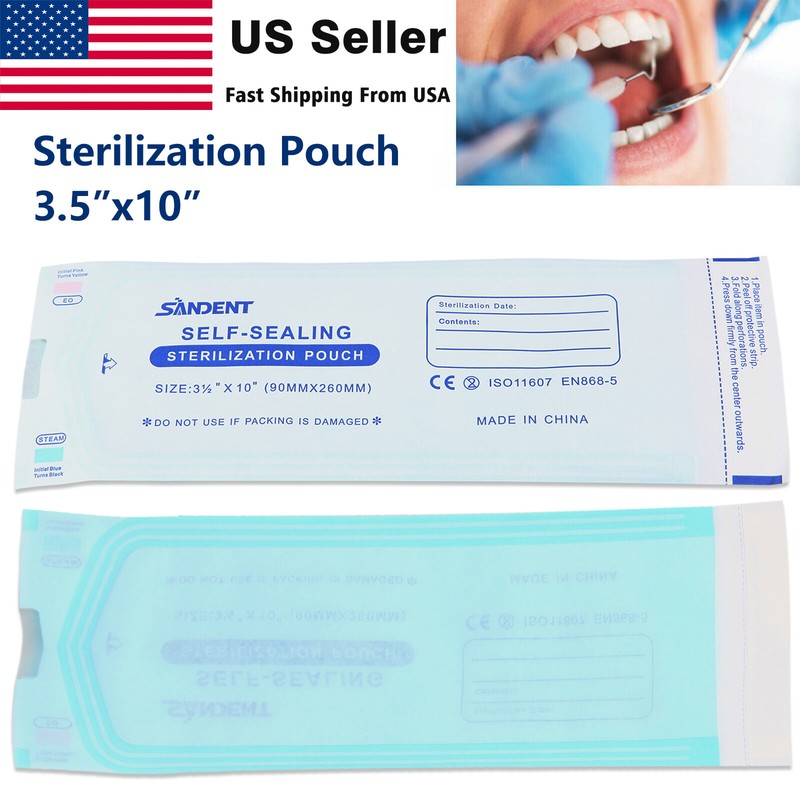 Self Sterilization Pouches Pouch Autoclave, Sterilizer Bags Dental Tattoo Nail gallery