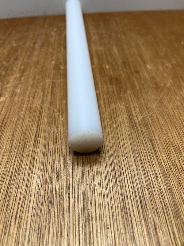 1" X 11-1/4" UHMW PE Plastic Round Rod Bar Stock White Polyethylene USA gallery