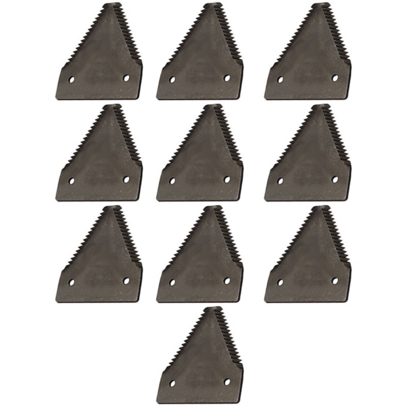 E76370 Set of 10 Sickle Sections (Length: 3.250″) Fits John Deere 1380 1424 1600