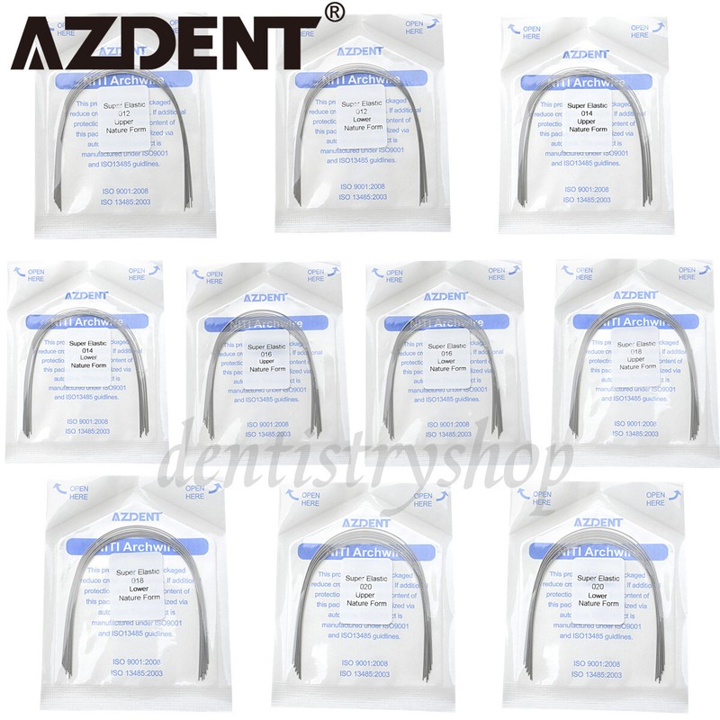 AZDENT Dental Orthodontic Arch Wire Super Elastic NITI Natural Nature Form Round