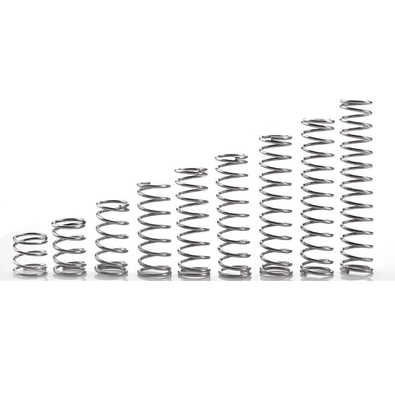 304 Stainless Steel Long Compression Spring 1-2mm Wire Dia 305mm Length Y-Type gallery