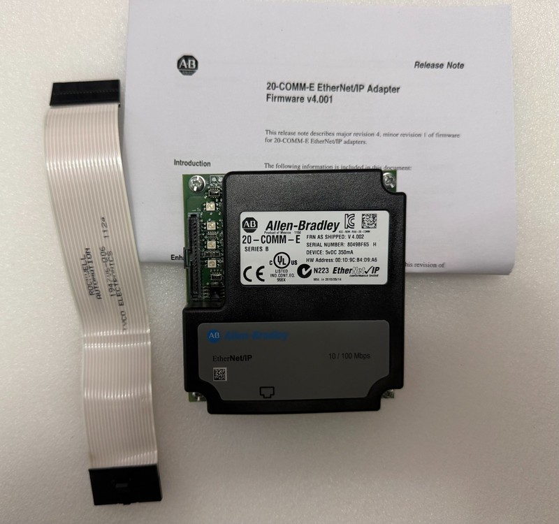 New Open Box Allen-Bradley 20-COMM-E Ser. B Ethernet/IP Adapter Free Shipping