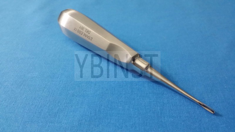 FRENCH STEEL AUTOCLAVABLE APICAL ROOT DENTAL EXTRACTING STRAIGHT ELEVATOR DEL301 gallery