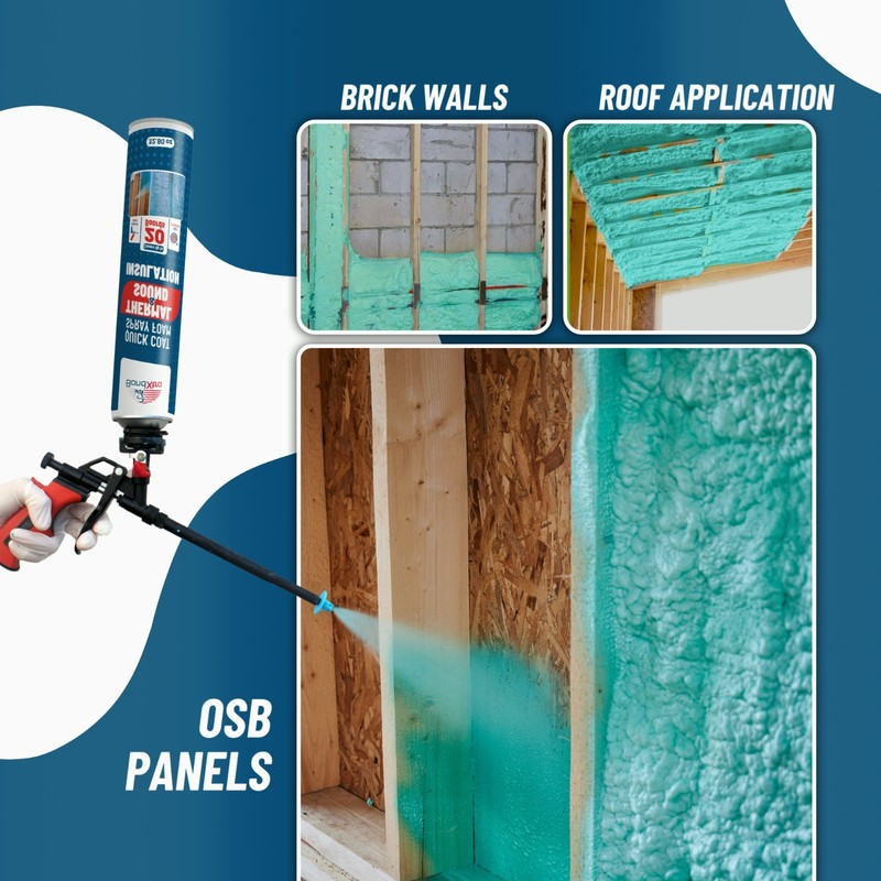 BondXtra Spray Foam Insulation Kit (36 x 32.80 oz/930 gr720 Brd ft) Self Expan gallery