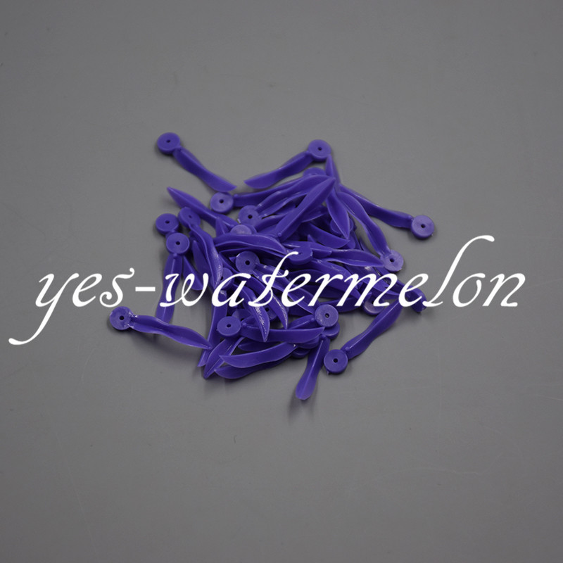 100x Plastic Wedge Dental Disposable Round Stern Holes Wave Shape Cracks Purple gallery