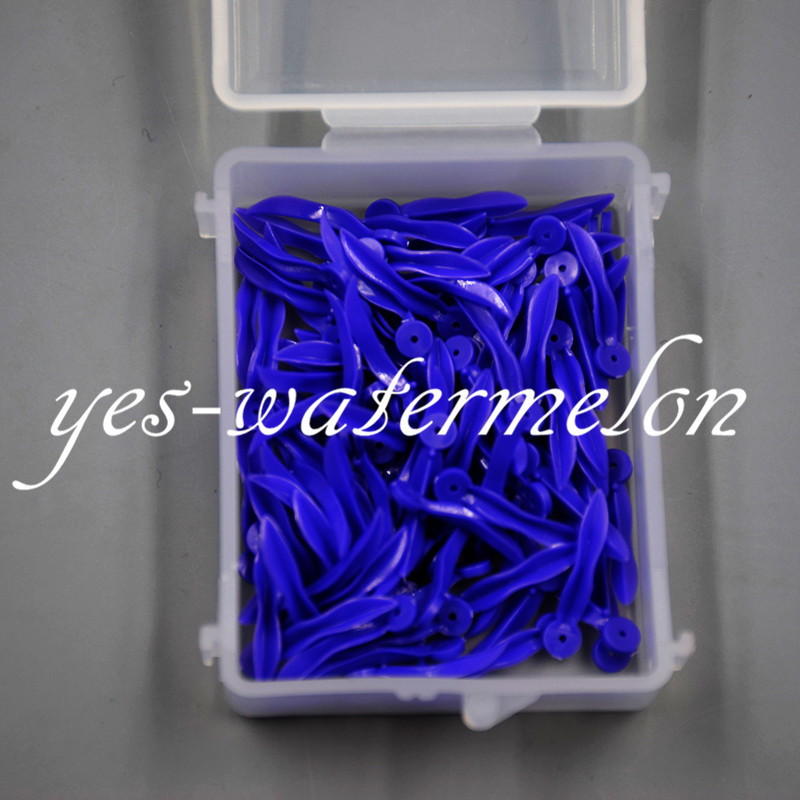 100x Plastic Wedge Dental Disposable Round Stern Holes Wave Shape Cracks Purple gallery