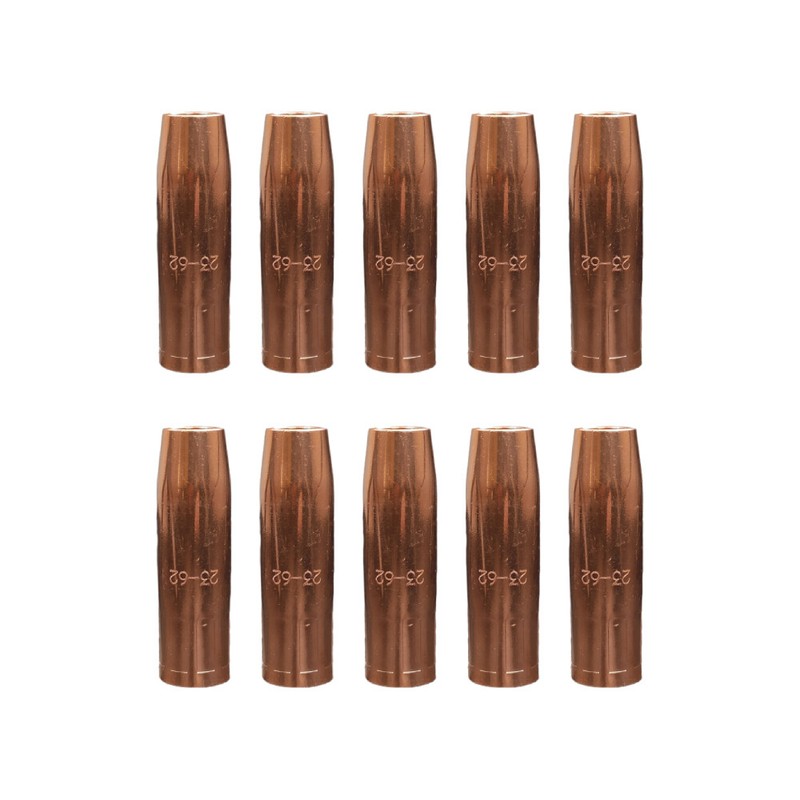 10-pk 23-62 5/8″ Nozzle for Tweco #2-#4 Linc. 200-400 MIG Welding Gun 200-400A
