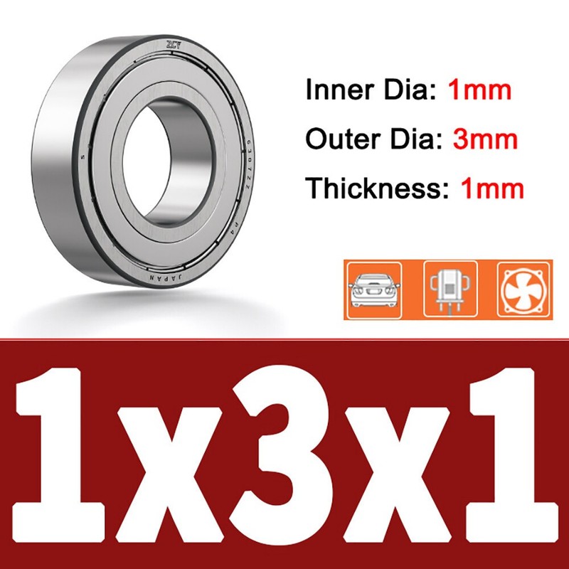 Miniature Ball Bearings Micro Mini Small Seal 1/2/3/4/5/6/7/8/9~12mm Inner Dia