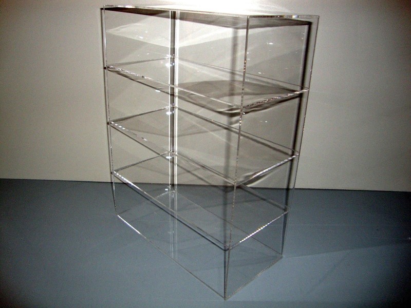 DS-Acrylic Lucite Countertop Display Case ShowCase Box Cabinet 12″ x 4″ x 16″