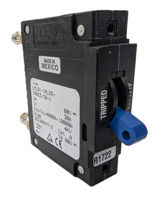 10 Sensata AIRPAX LMLB1-1RLS5-39823-30-V Circuit Breaker 80V 30A 1PoleBullet NEW gallery