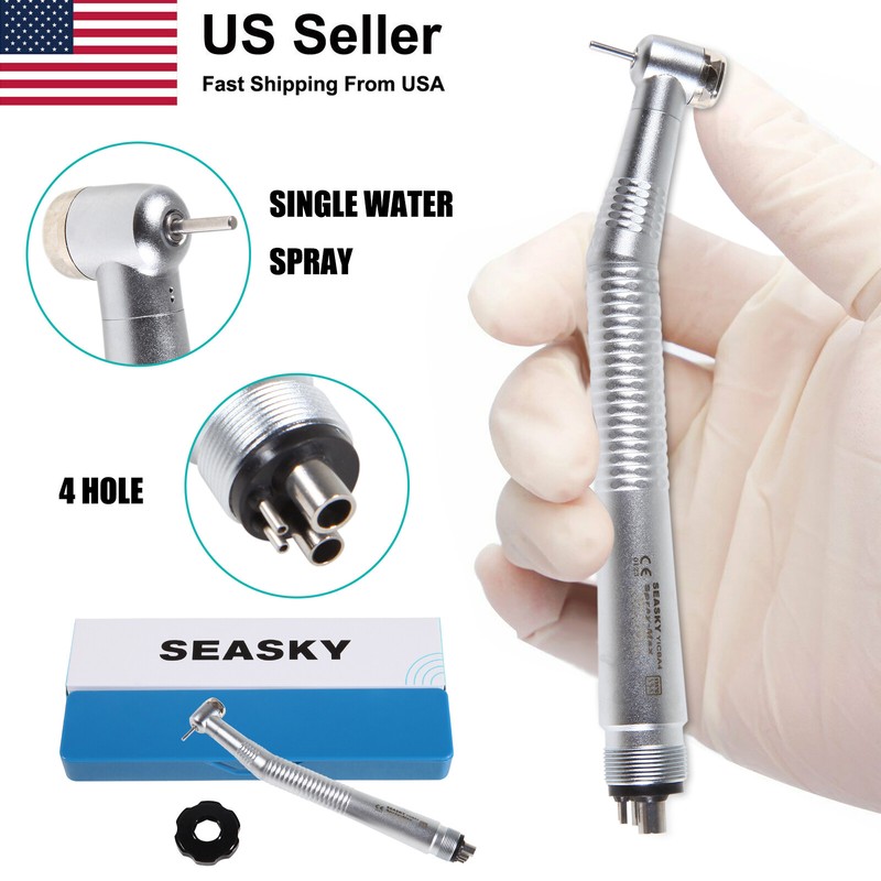 NSK Style Dental (Fiber Optic LED E-generator) High Speed Handpiece 2/4 Holes US
