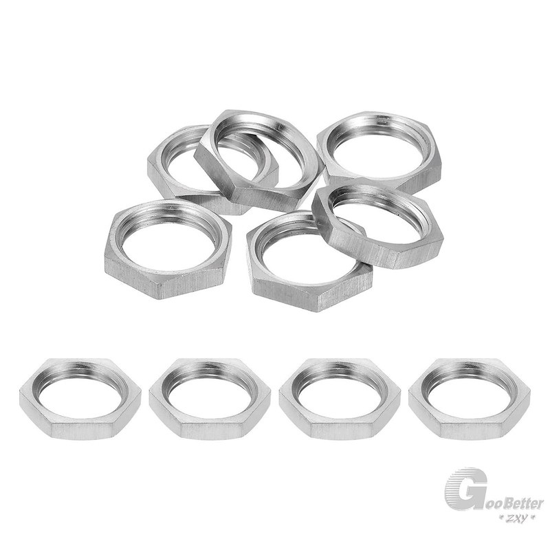 Fine Thread Pitch Half Nuts Hexagon Thin Lock Nut Metric/Imperial A2 Stainless gallery
