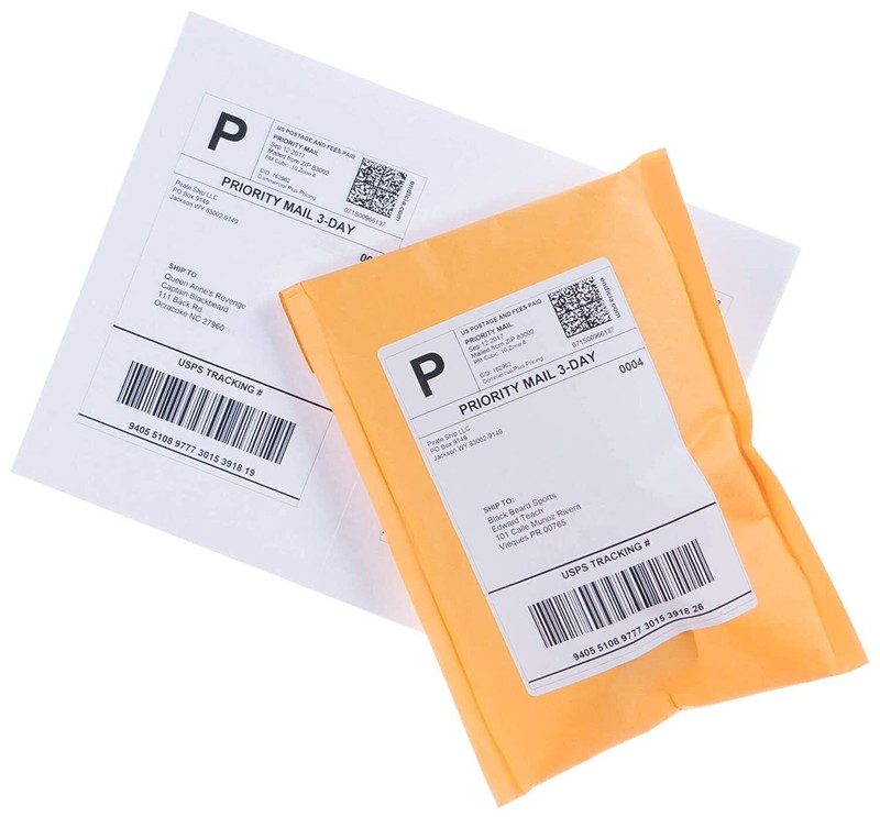1000 Shipping Labels 8.5x5.5 Half Sheet Rounded Corner Self Adhesive 2 Per Sheet gallery