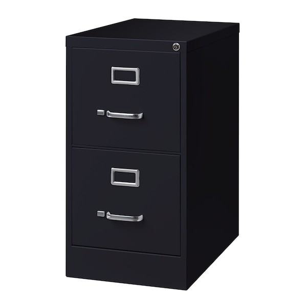 Hirsh 14410 15" W 2 Drawer Vertical File Cabinet, Black, Letter gallery