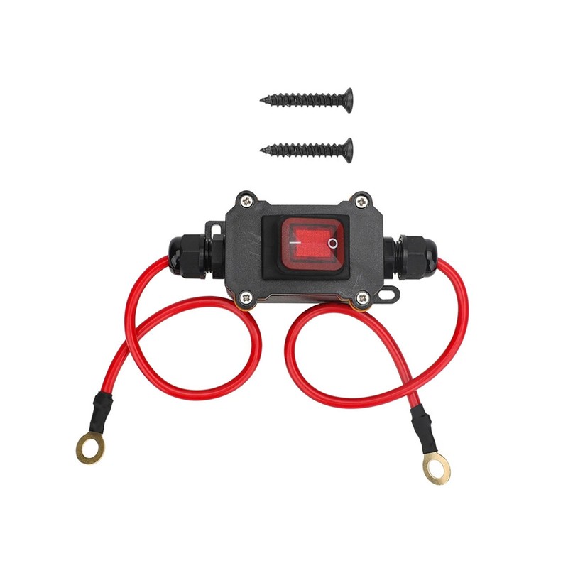 DC 12V-24V Inline Cord Switch IP67 Waterproof Outdoor ON/Off Toggle Switch