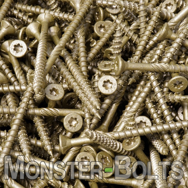 #10 Max Drive 6-Lobe Outdoor Wood Decking / Fencing Screws SKT Coating ACQ gallery