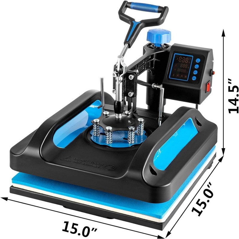 15"x15" 5 in 1 Heat Press Machine T-Shirt Sublimation Printing with 30OZ Tumbler gallery
