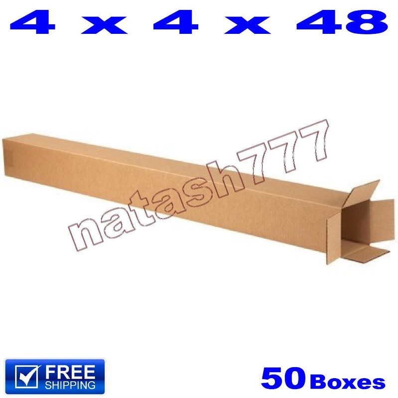 50 – 4x4x48 Golf Club Boxes 32-ECT Mailing Packing Shipping Corrugated Carton