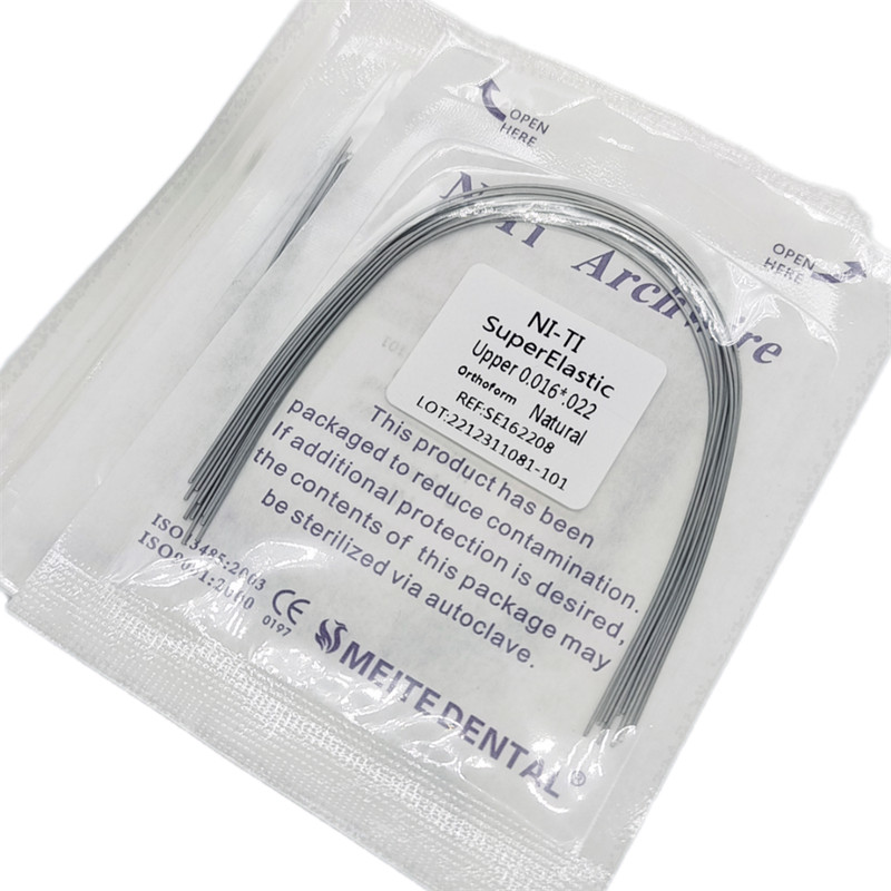 Dental Orthodontic Arch Wire Super Elastic Niti Round Rectangular Natural Form gallery