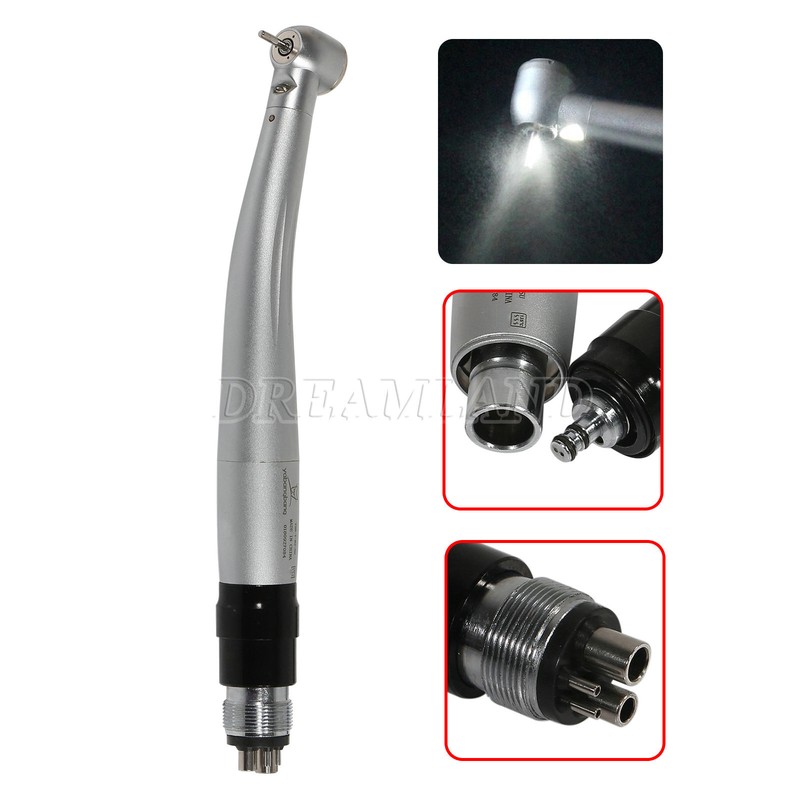 Dental E Generator LED Handpiece High Speed Self Power Turbine 4 Hole NSK Style