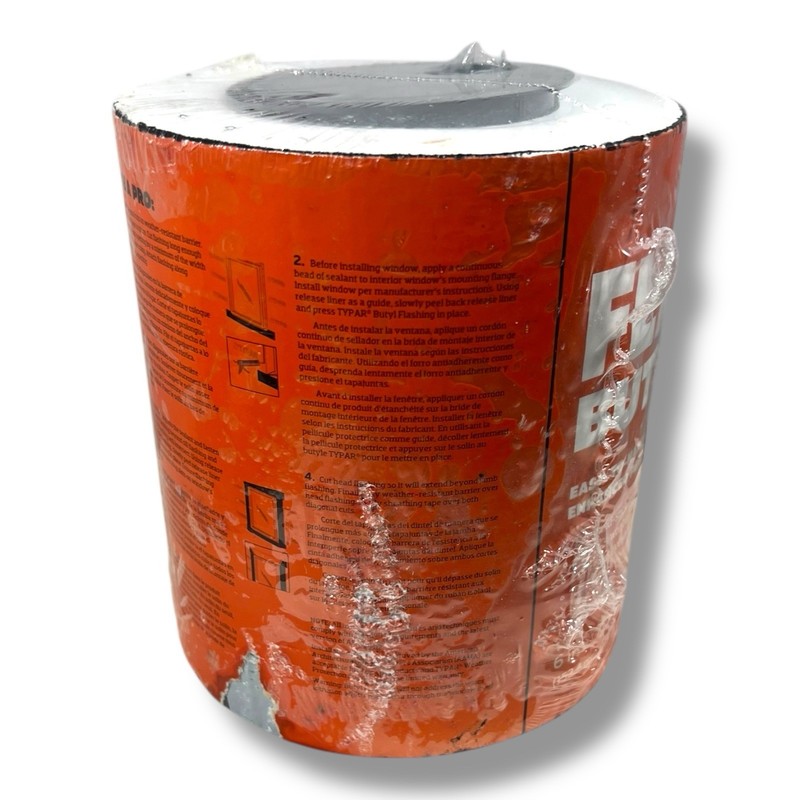 Typar Flashing BUTYL 6in x 75ft roll / Peel & Stick / NEW 1 Roll Easy To Handle gallery