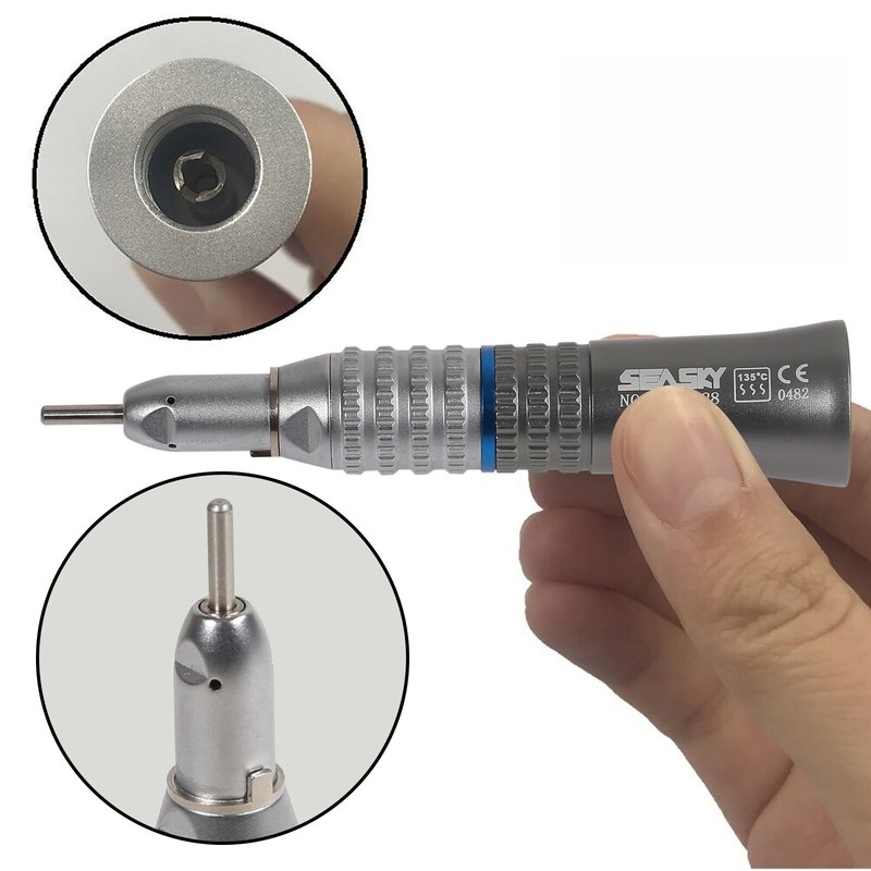 NSK Style Dental Slow Low Speed Straight Handpiece Nose Cone E-type SEASKY HP gallery