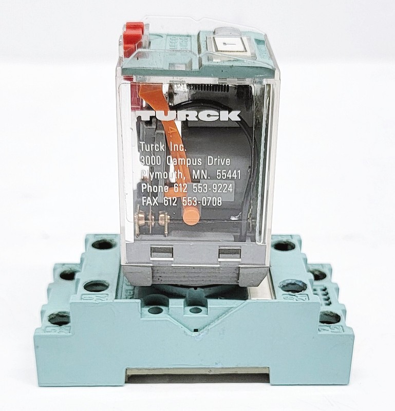 Releco S2-S Relay Socket Base / Turck MR-C Relay C4-A40X C4A40X AC 120V 60Hz