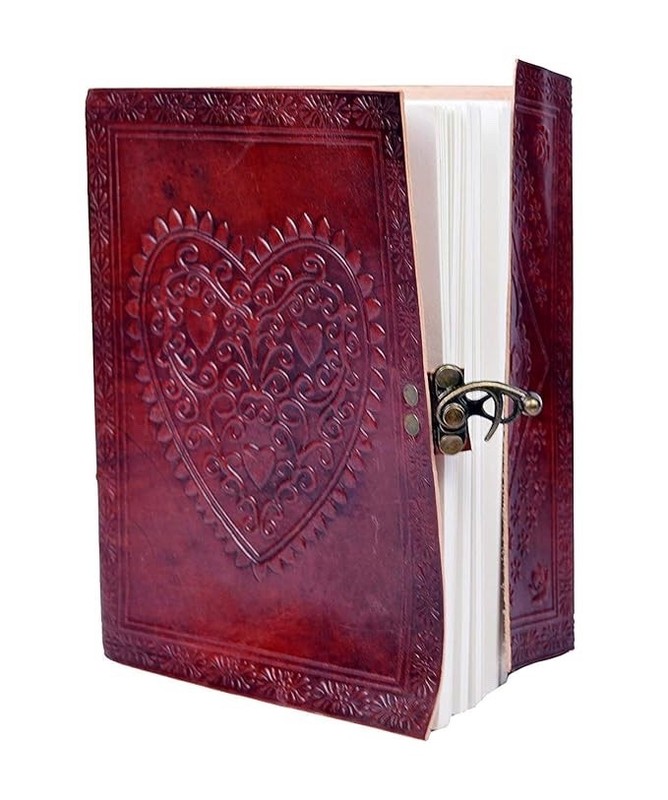 Handmade Leather Journal 6x8 Vintage Notebook, 200 Pages Blank Buy 1 Get 1 Free gallery