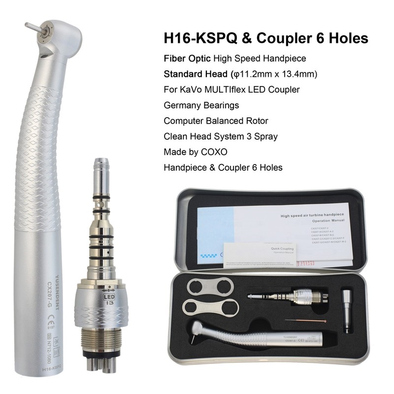 BEING COXO Dental Handpiece High Speed Fiber Optic For KaVo MULTIflex Coupler gallery