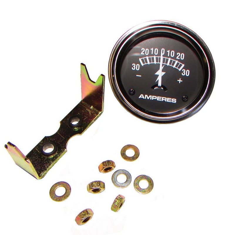 Universal 30 AMP Ammeter Gauge for Various Tractors & Equipment (Fits 2″ Hole)