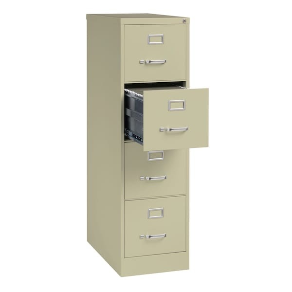 Hirsh 16698 15" W 4 Drawer Vertical File Cabinet, Putty, Letter gallery