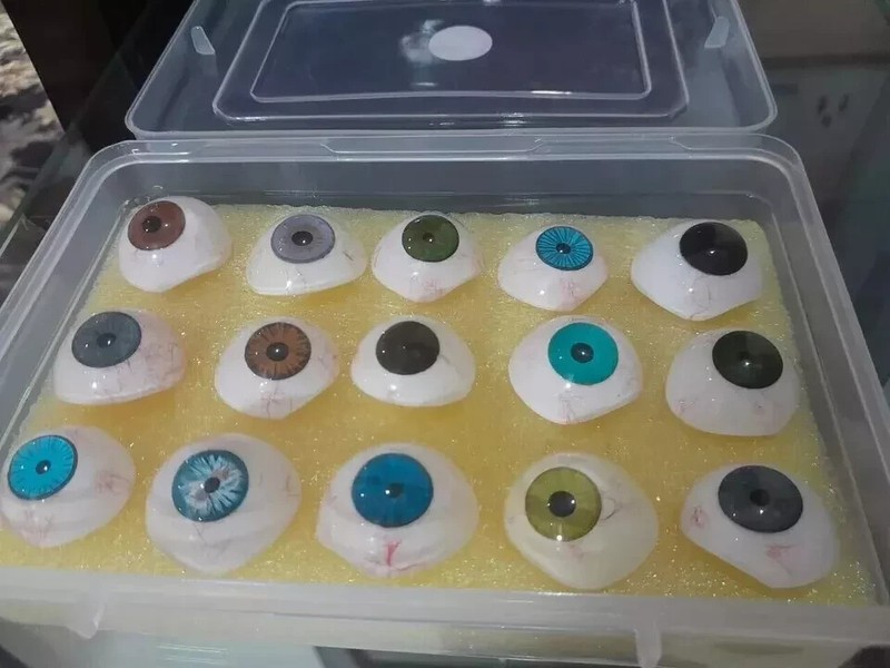 Set of 15 pc Mix Colors Artificial Eyes/Realistic & Natural Prosthetic Eyes