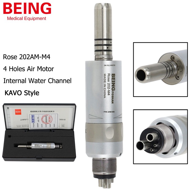 COXO BEING Dental Contra Angle Straight Handpiece Air Motor 4 Hole Low Speed NSK gallery