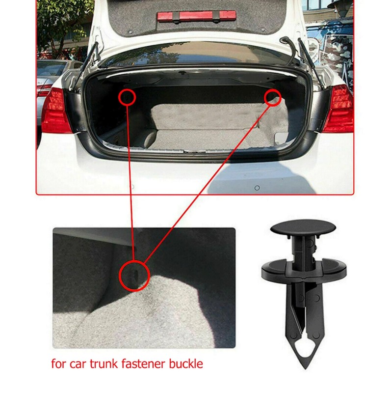 200 Pcs Nylon Bumper Fastener Rivet Clips, 8 Mm Hole Push Retainer gallery