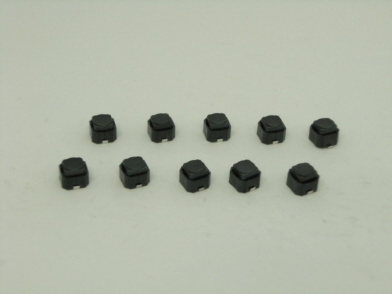 10x Pcs Pack Lot 6x6x5mm 2 Pins SMD Mute Silicone Push Button Switch Momentary