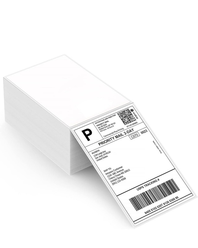 500 4×6 Thermal Shipping Labels Foldable