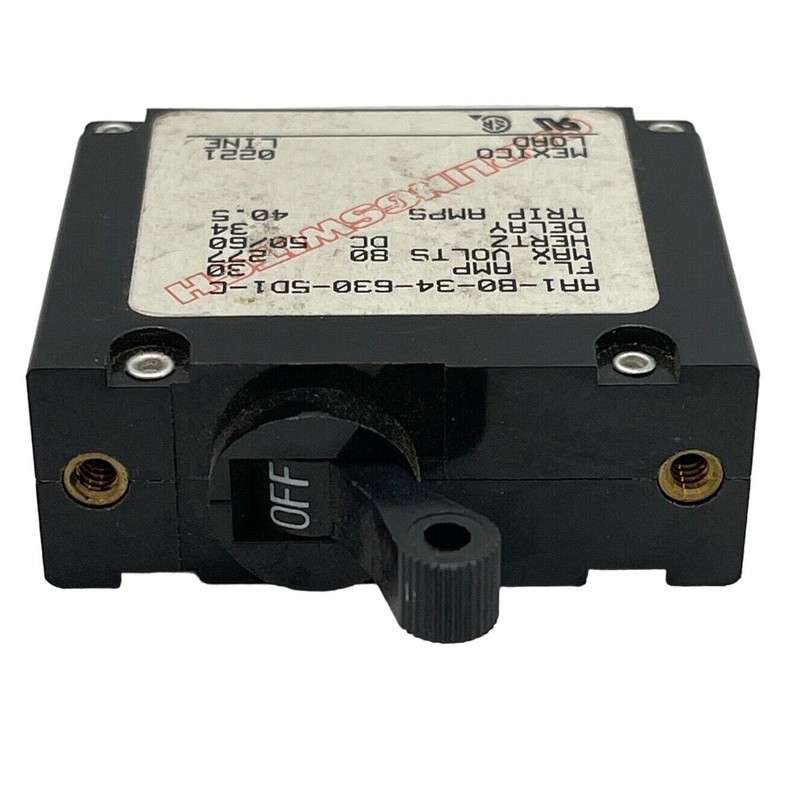 Carling Technologies 30A Circuit Breaker AA1-B0-34-630-5D1-C 1 Pole 277VAC - NEW gallery