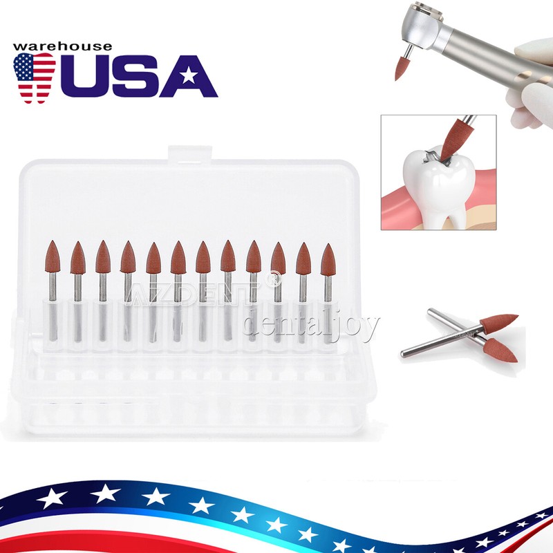 USA Dental Brownie Polishers Friction Grip FG Burs Mini Points 1.6mm 12pcs /Box gallery