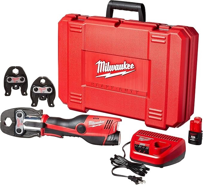 Milwaukee 2473-22 M12 Force Logic Press tool 1/2″ – 1″ Kit