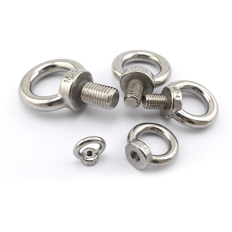 304SS M3 M4 M5 M6 M8 M10 M12 M16 Shoulder Pattern Machinery LIFTING EYE BOLT NUT gallery