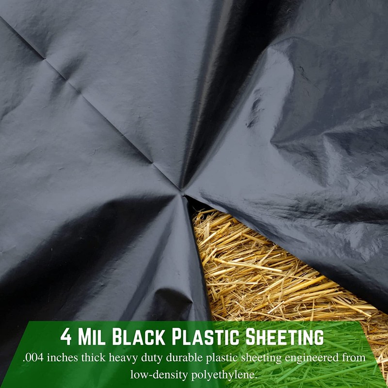 Poly Cover - 4 Mil Black Plastic Sheeting gallery