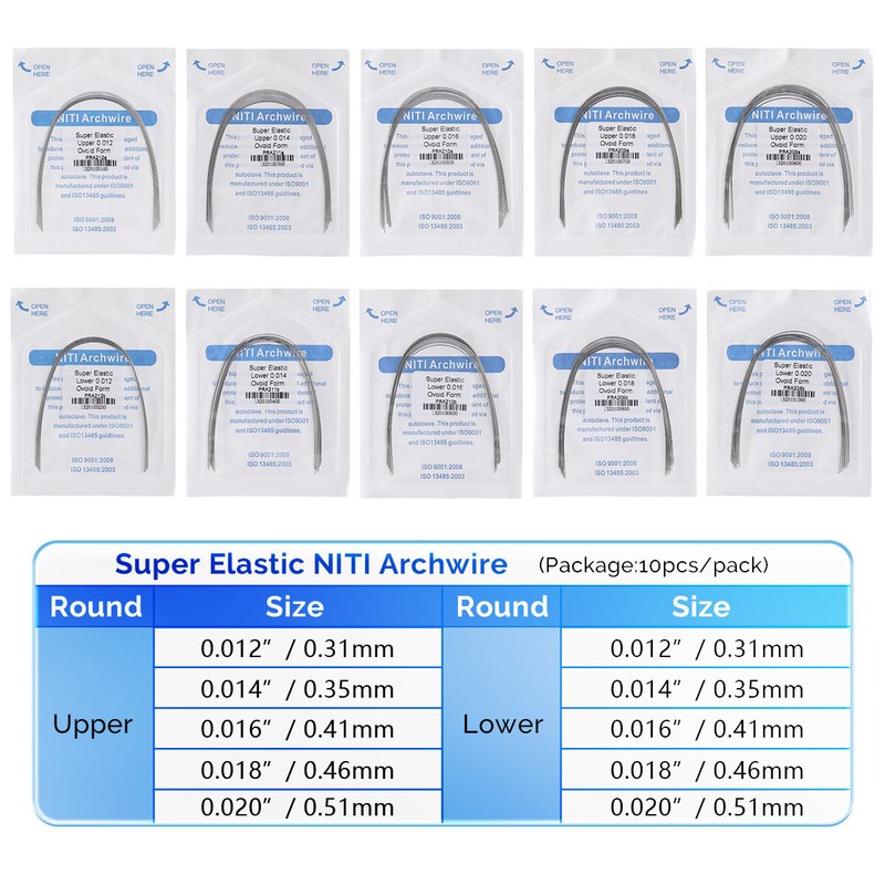 AZDENT Dental Orthodontic Braces Brackets Metal Mini Roth.022 Hook345/Arch Wires gallery
