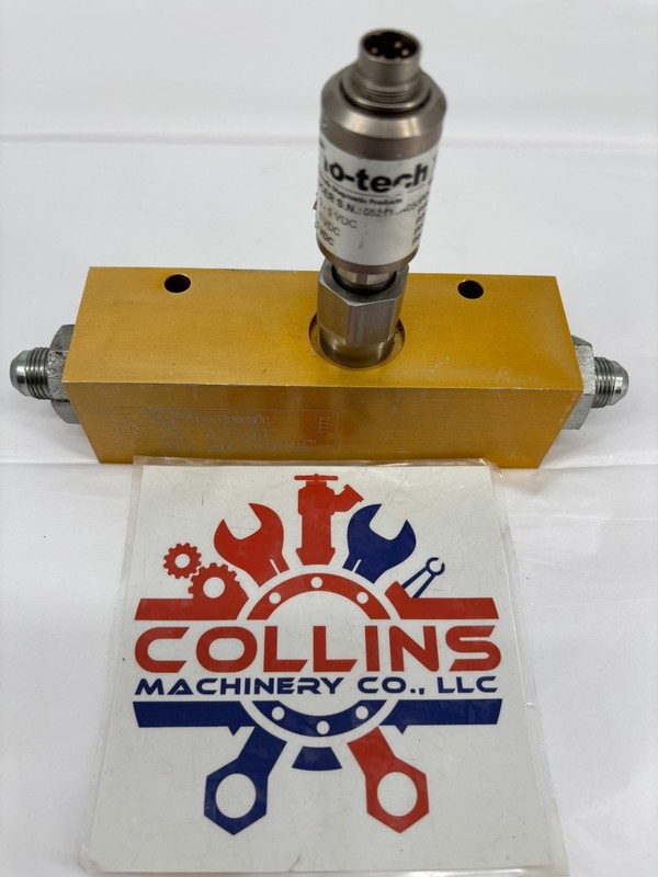 Flo-tech F2082-ASCV 1-15 GPM/4-56 LPM 5000 PSI 345 Bar Turbine Flow Sensor