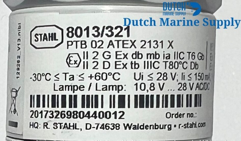 Stahl 8013/321 Indicating Lamps for Panel Mounting PTB 02 ATEX 2131 X gallery