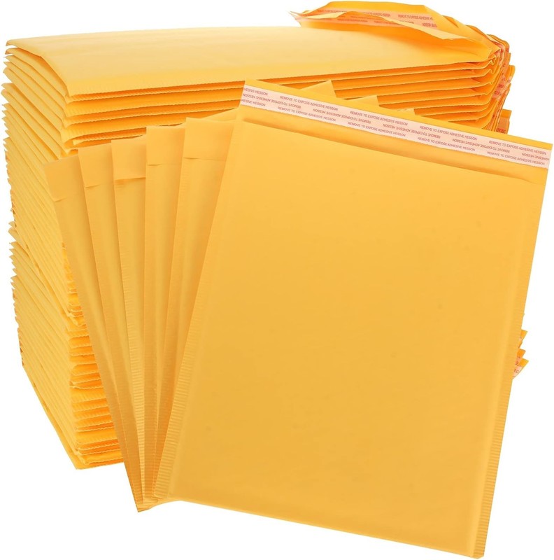#000 4×8 Kraft Bubble Mailers Self Seal Shipping Mailing Envelopes 4″ x 7″