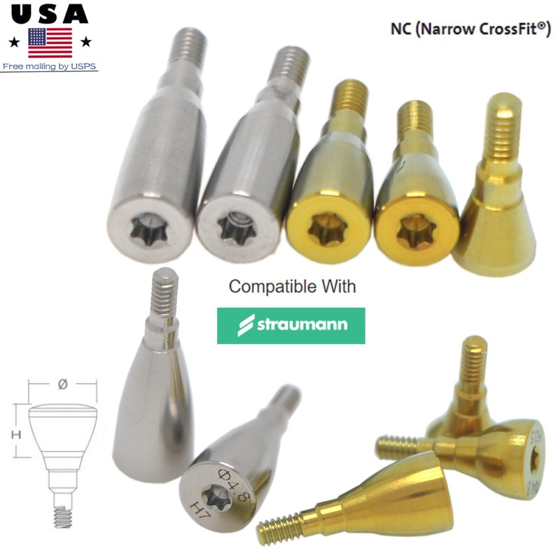 20Pcs US Dental Healing Abutment Closure Screw Fit Straumann B0ne Level NC/RC Ti gallery