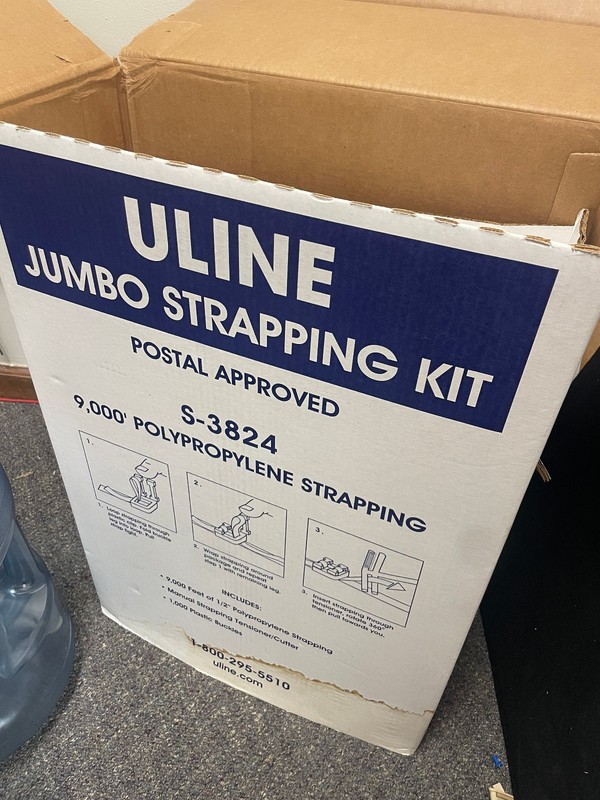 Genuine ULINE Jumbo Strapping Kit S-3824 (9,000′ Polypropylene Strapping)